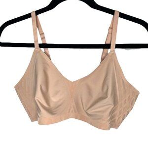 Honeylove Womens Beige Wire Free Silhouette Bra Size Large